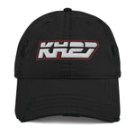 Embroidered KH Logo Ripped Dad Hat